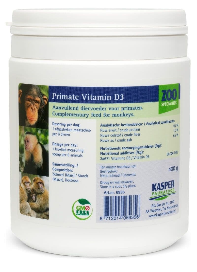 Primate Mix Vit D3 40 ie.
