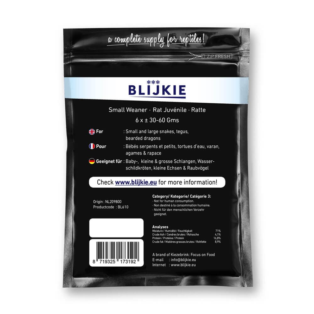 Blijkie BF Small Weanerrat (25-60 g) - 10x6 pcs