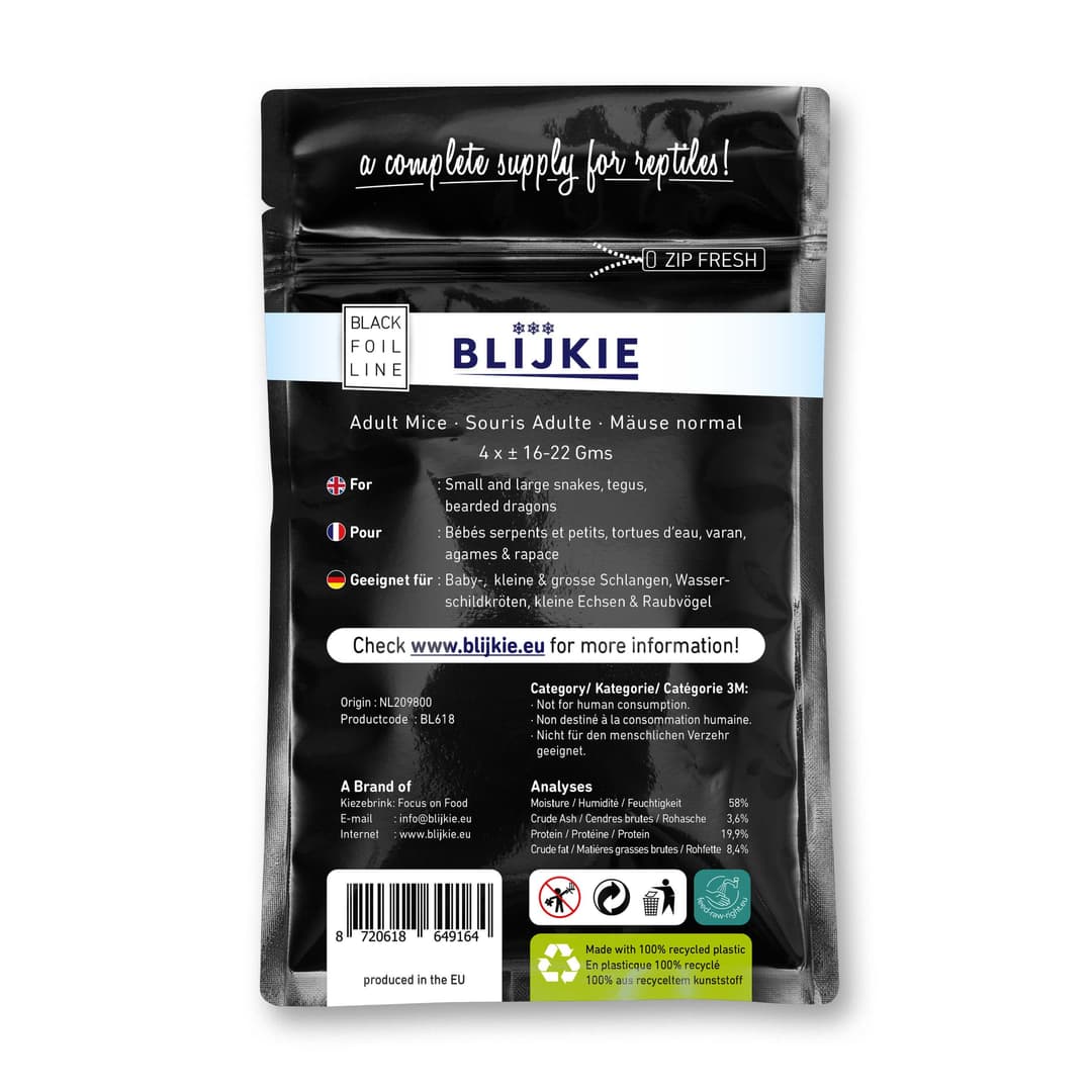 Blijkie BF Adult mice 16-22g/15*5*4 pc's