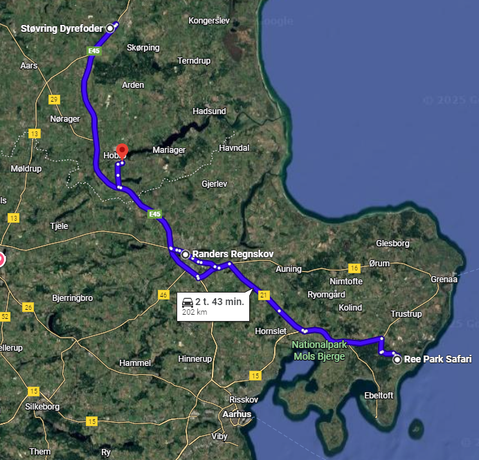 Nordics pickup and delivery map East2